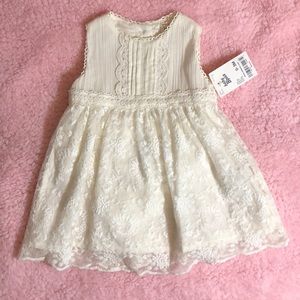 Ivory Lace Dress (0-3m)